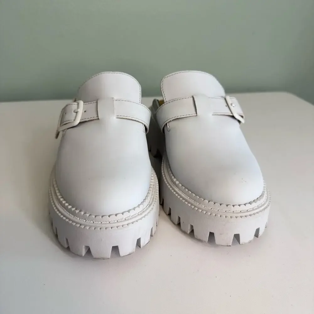 Dolce Vita DV By Kids Kobra‎ Size 13 Light Gray Chunky Lug Sole Mule Slip-On